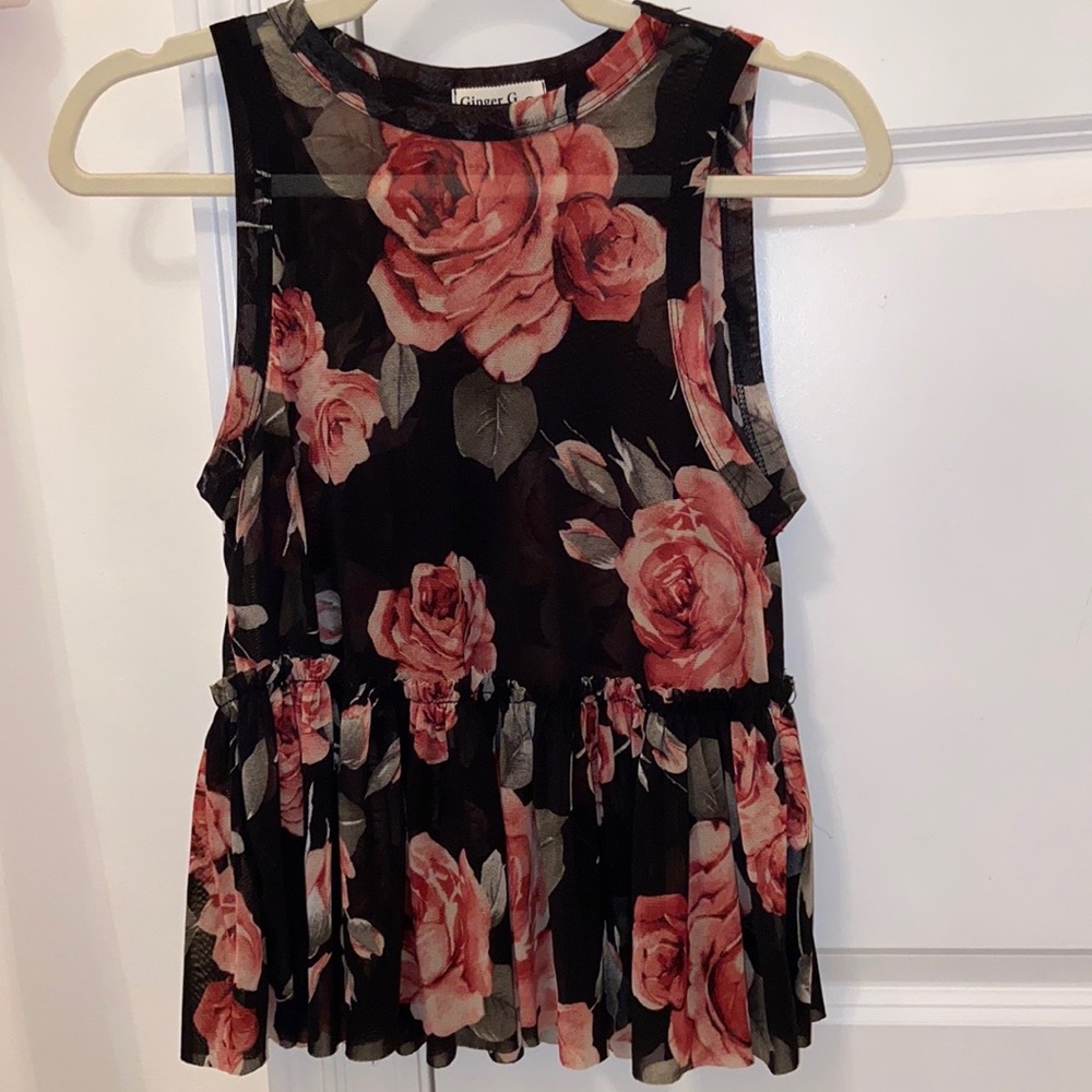 ROSE PRINTED WOMENS TANK